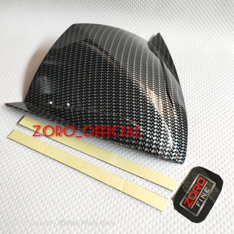Termurah Visor Carbon Beat Injeksi/Beat Fi 2013-2015 Zoro Suku Cadang Motor Original