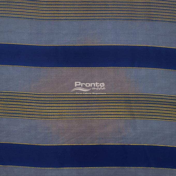 Silk Chiffon Jacquard Navy Motif Salur Lurex (Alta Moda)*