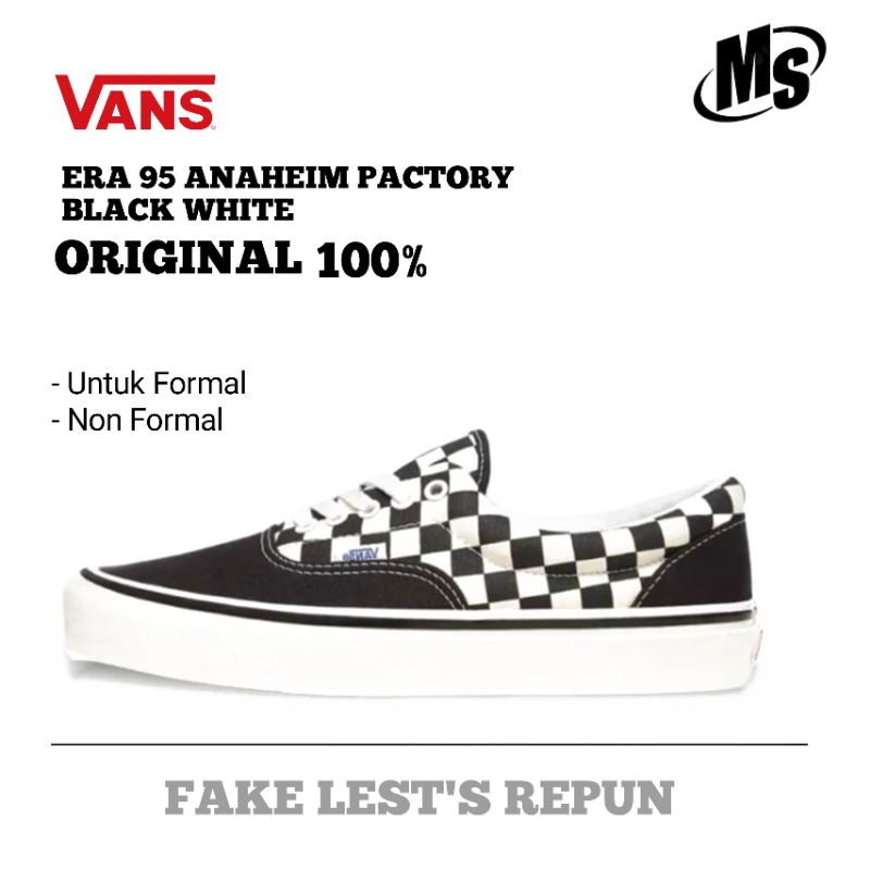 Vans Era 95 DX Anaheim Pactory Checkerboard Black White Original