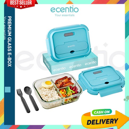 Kotak Makan Lunch Box 1 Set Lengkap Murah Anak Bekal Makanan Anti Tumpah Aesthetic Korea Plastik Per