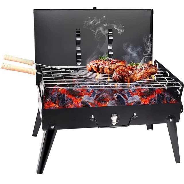 BAROKAHGAMIS Tempat Alat Panggangan Bakar Sate Ikan Arang Serbaguna Portable