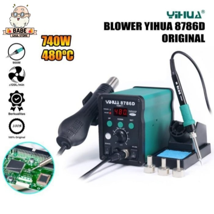 Green Case Blower Yihua 8786D Original Termurah
