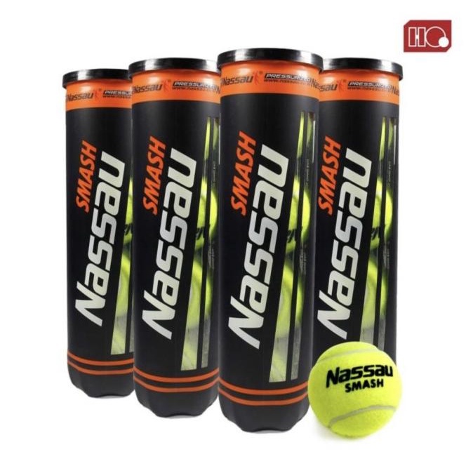 Bola Tenis TENNIS NASSAU SMASH (NASSAU SMASH) isi 4 ORIGINAL