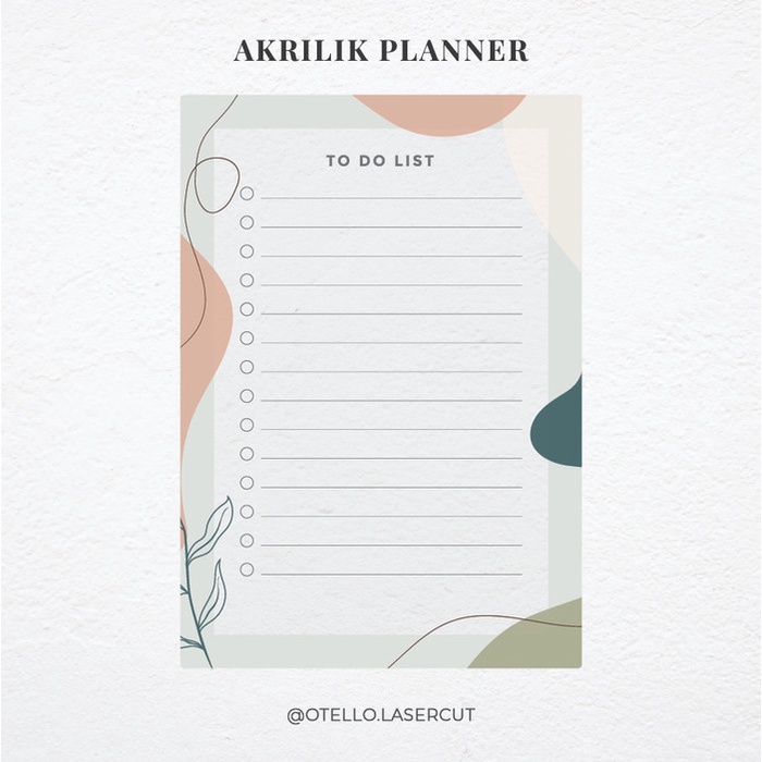 

Terlaris Tropical - To Do List Akrilik Wall Planner Dinding Acrylic Planner