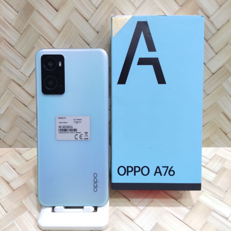 Oppo A76 6/128 GB Handphone Second Fullset Original Bergaransi