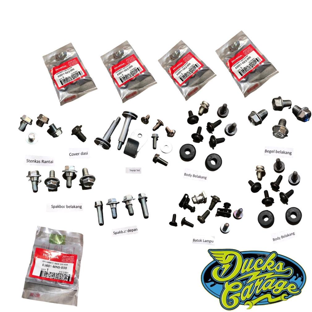 Terbaik Baut Baud Cover Body Fullset Honda Astrea Grand Bulus 1991 Sampai 1994 Aksesoris Motor