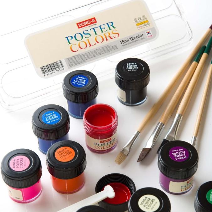 

Poster Color/ Cat Air Dong-A 12 Warna/Set 10 Ml