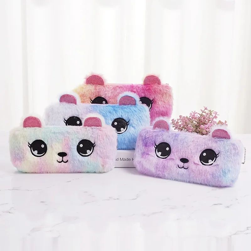 

KJ!!! TEMPAT PENSL BULU LUCU ANIMAL MURAH SALE PENCIL CASE SLETING BULU MOTIF BEAR K75-21