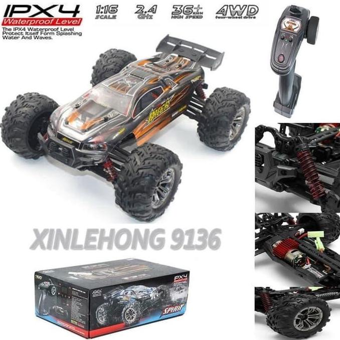 Mobil Rc Offroad Xinlehong 9136 1/16 Monster Truck 4Wd Rtr Vs 9125