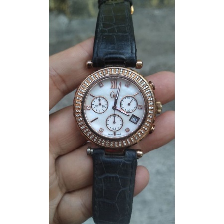 jam tangan gc guess colection GCL47504M chrono swiss second bekas original