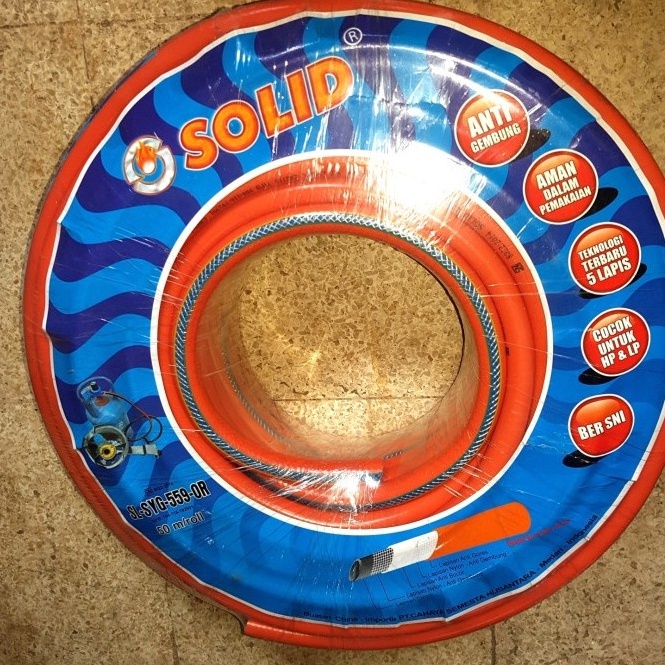 Paling Popular Per Meter Selang Gas 5 Lapis High Low Pressure SOLID SL-SYG 559-OR p Terbaru Pasti Mu