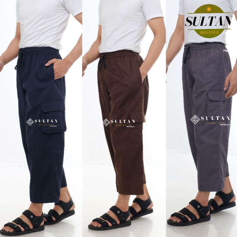 Celana Sirwal Pria Dewasa Tempur SULTAN Size M L XL XXL Sirwal Dewasa Laki Laki Tempur Bahan Driil S