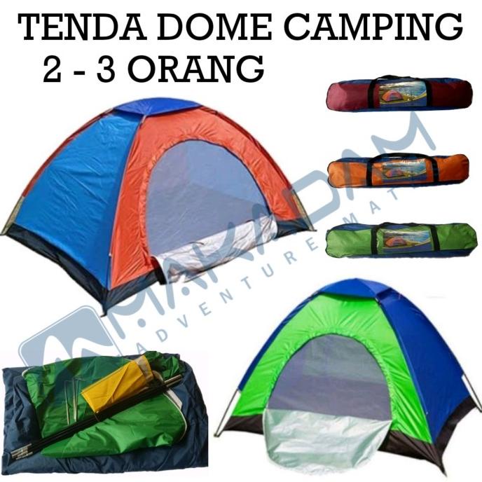 tenda camping 2 3 orang monodome