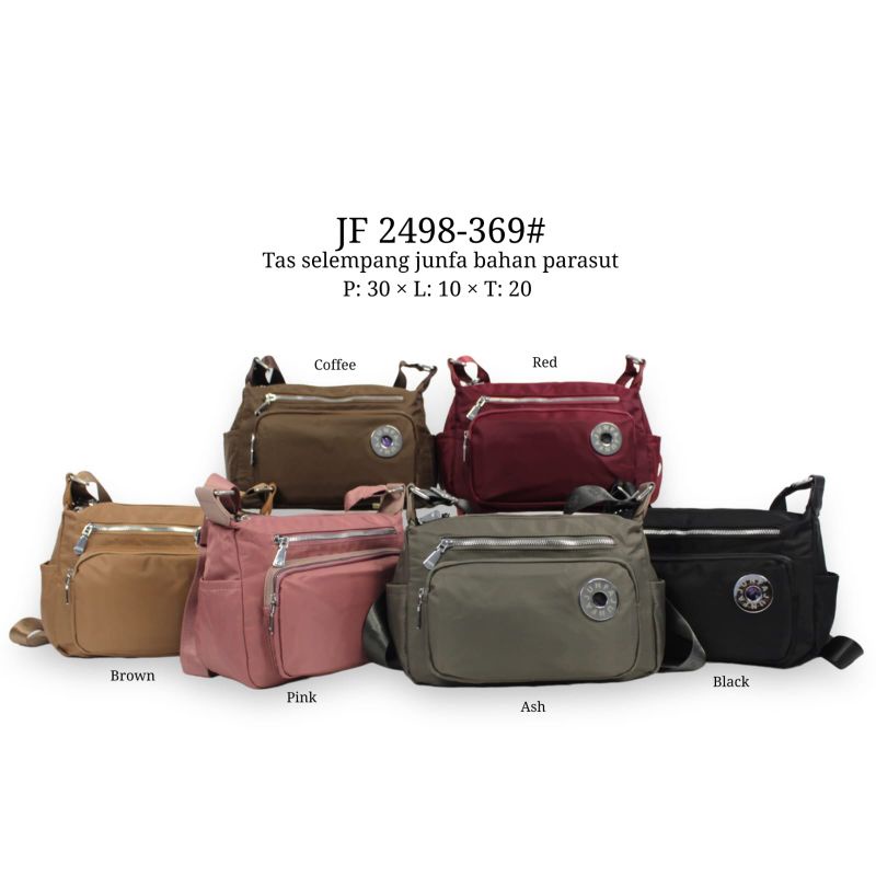 JUNFA 2498-369 | Tas Selempang JUNFA bahan parasut  size  :  30*10*20
