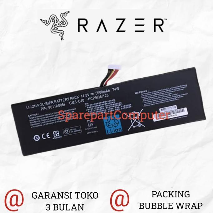 battery baterai GMS-C40 Razer Blade Pro 17 2013 RZ09-0117 RZ09-0099