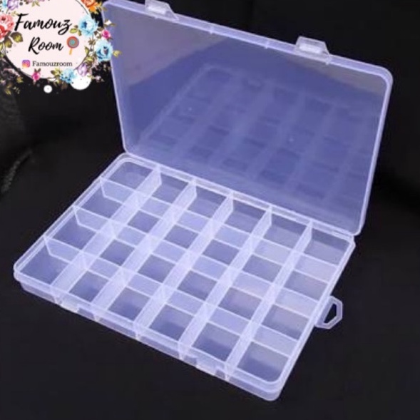 ➪ Tempat Aksesoris Perkakas 24 sekat - kotak perhiasan - kotak aksesoris - box barang - kotak sekat 