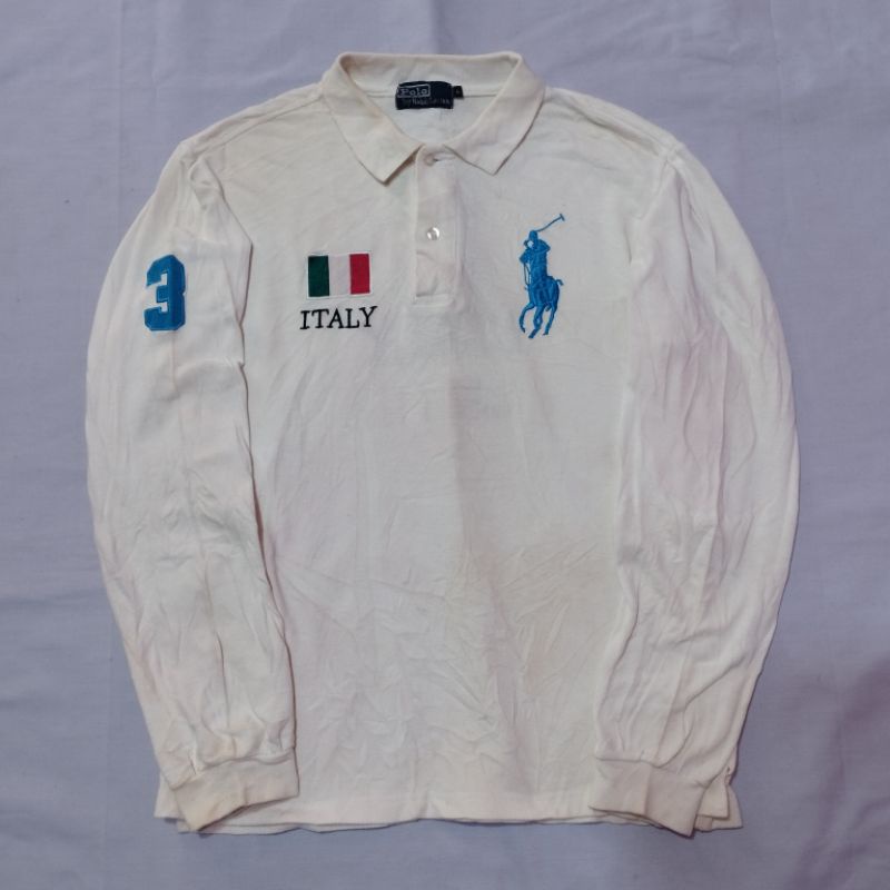 Polo shirt stripe ralph lauren italy
