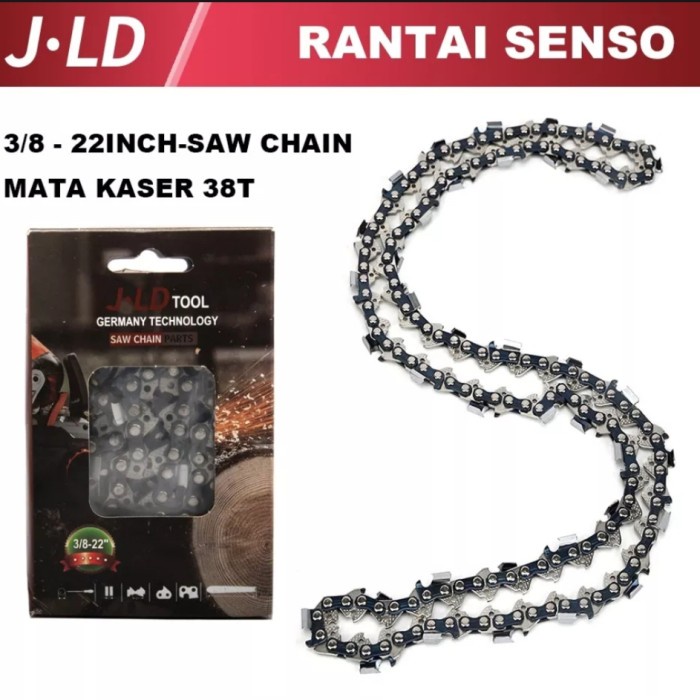 Terlaris Rantai Senso 3/8 & 325 Jld 22 Inch 38 Mata Bar