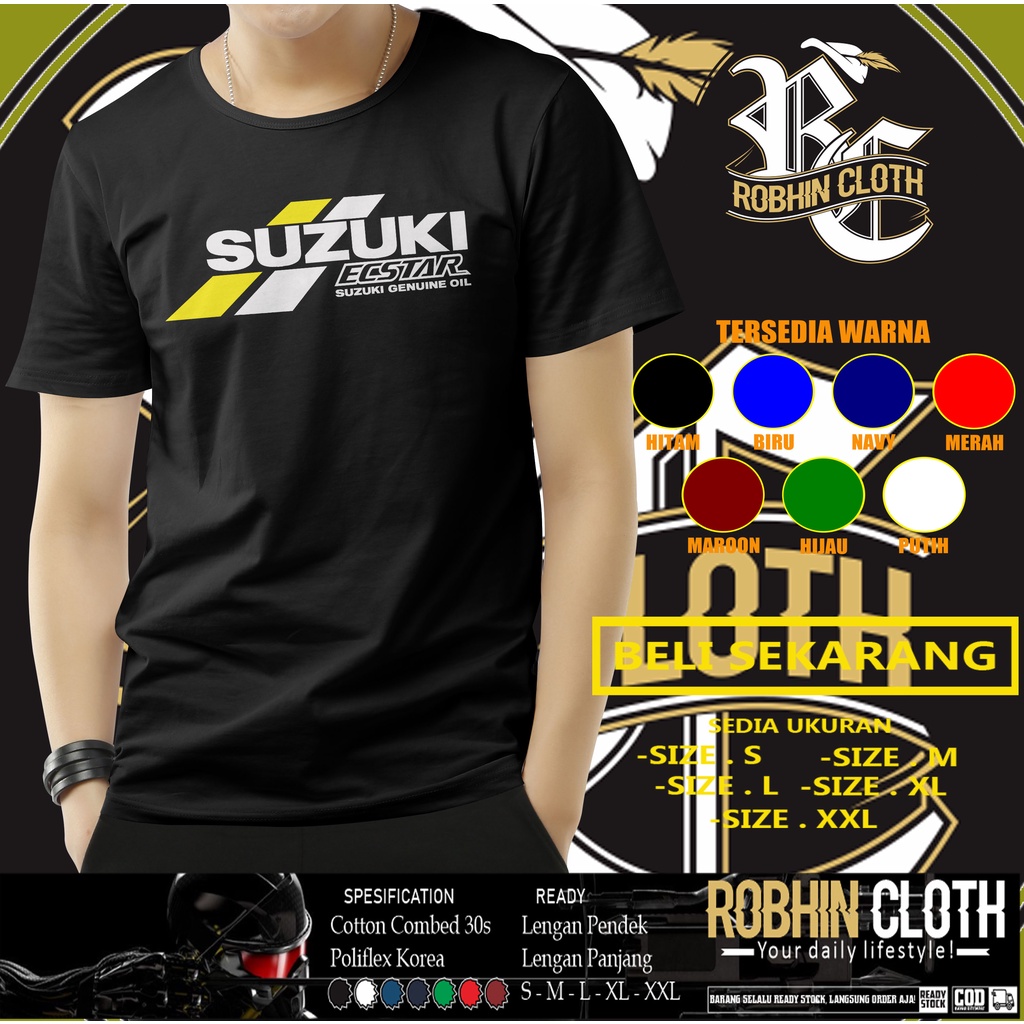 Kaos Motogp Suzuki ECSTAR Team Baju Otomotif