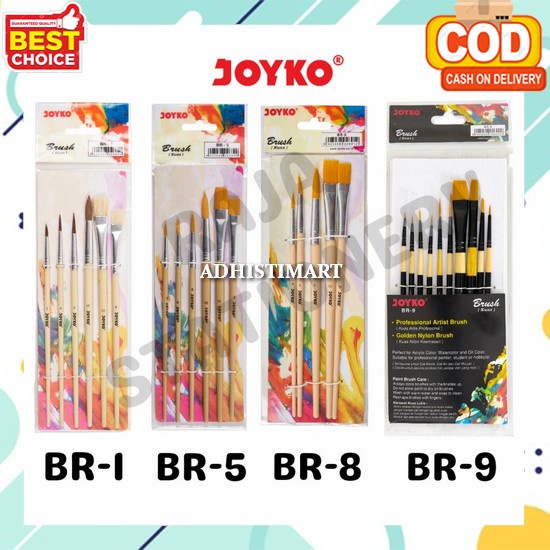 Art Brush Lukis 1 Paket Cat Akrilik Cat Air Cat Minyak Dewasa Anak Watercolour Bulu Premium Kuas Luk