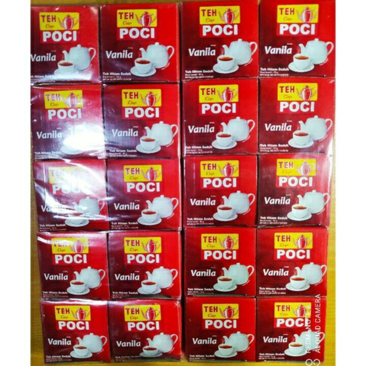 

Readystock TEH CAP POCI BUBUK VANILA 10 x 50 gram Baru