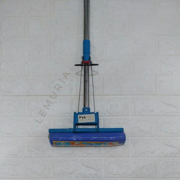 7.7 Sale Alat Pel Lantai Spon Busa, Mop Spon Set Tongkat, Pel Lantai Busa Keras