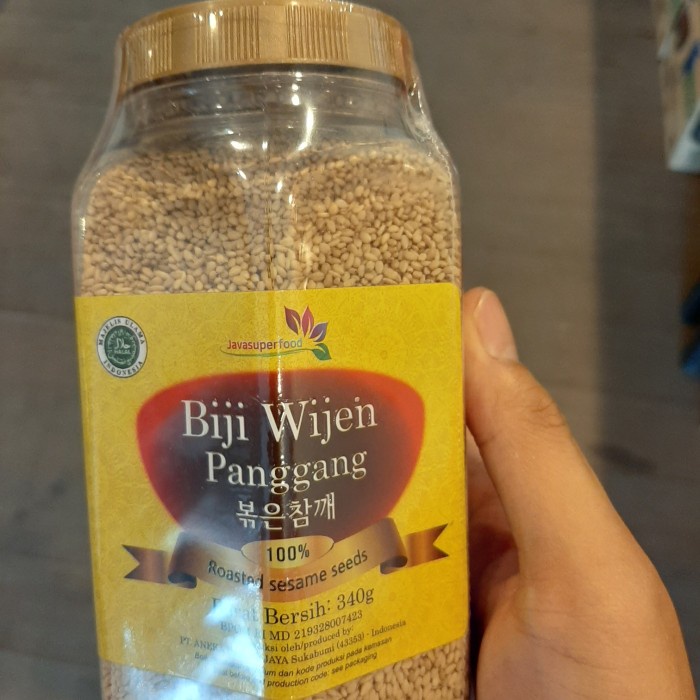 

Biji Wijen Panggang Roasted Sesame Korea 340Gr