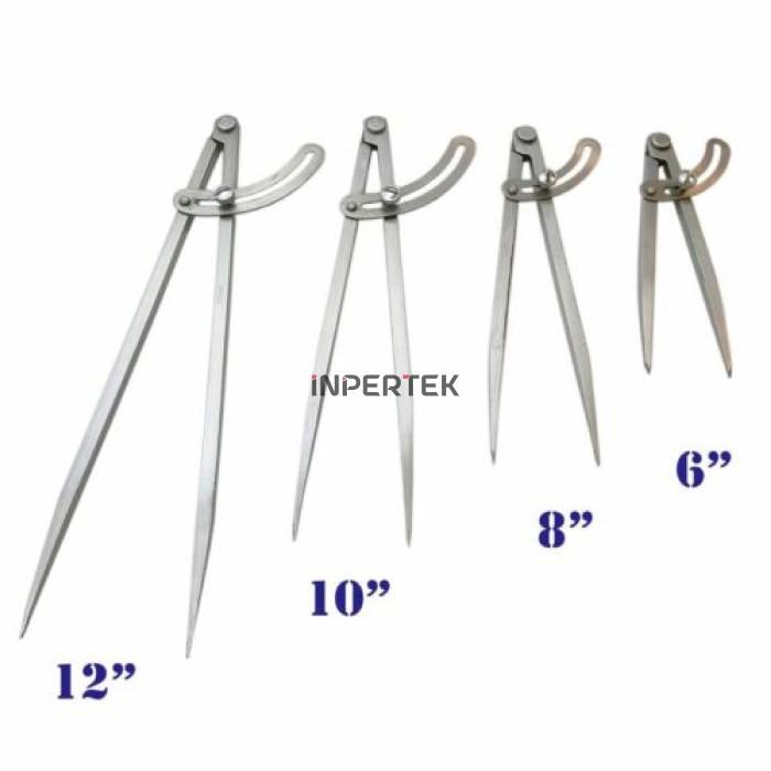 

Jangka Besi 12" Jangka Lurus Jangka Bubut 12 Wing Compass Caliper 12