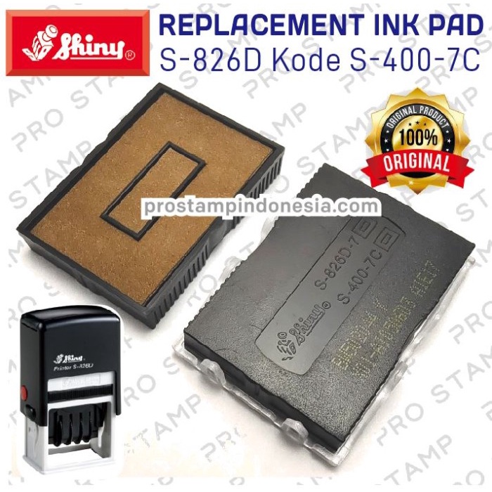 

Terlaris Replacement Ink Pad Shiny / S-401, S-826D, S-827D,S-828D,S-829D,S-830D