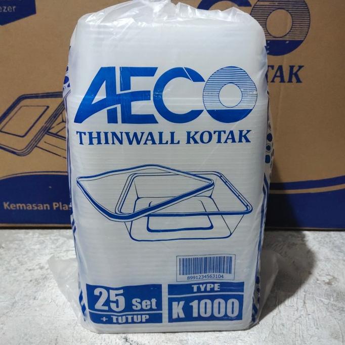 Terlaris Thinwall Aeco Kotak 1 Ml Kotak Plastik Tempat Makanan Microwave