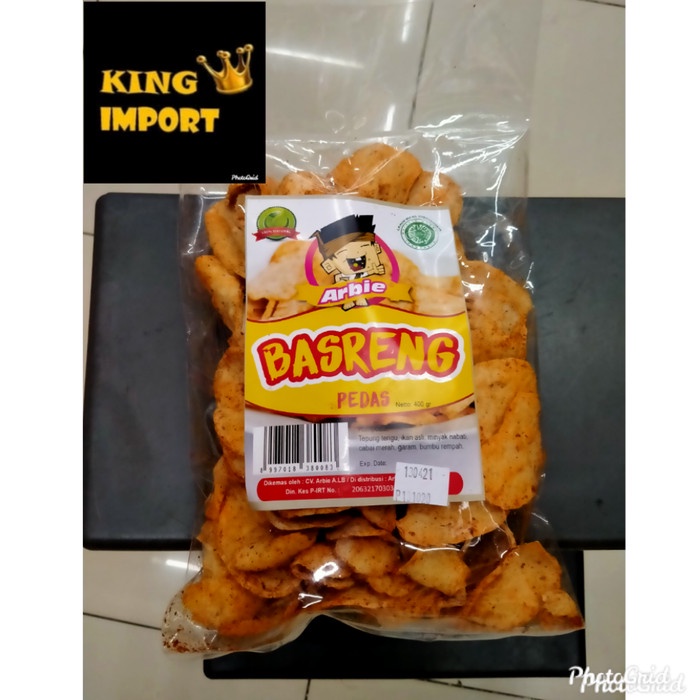 

Keripik Basreng Arbie 400Gram Baso Goreng Pedas