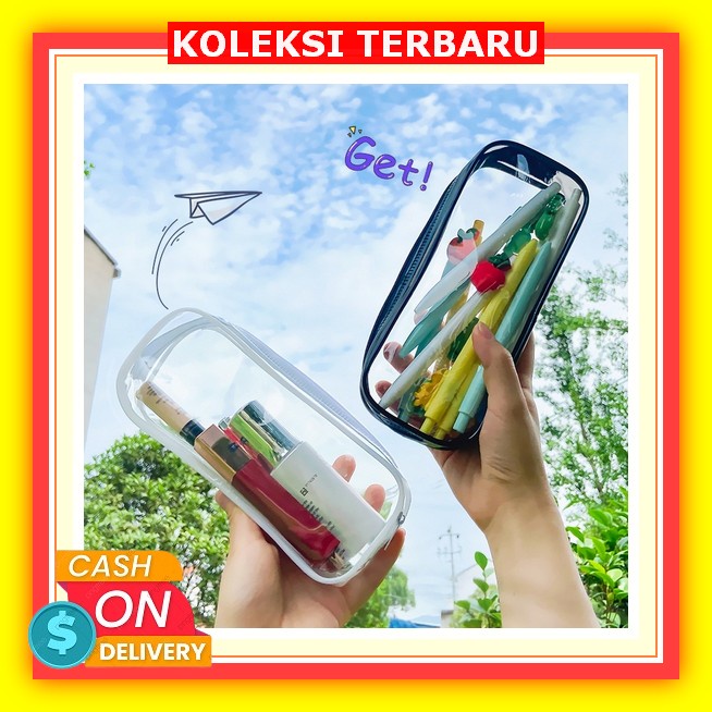 

Tempat Pensil Anak Kapasitas Besar Bahan Pu+Pvc Tempat Pensil Import Anak Laki-Laki-Prempuan Korea Pouch Dompet Mika Make Up Kawai Shool Pouch Tempat Pensil Mahasiswa, Tas Kosmetik Kapasitas Besar Large Capacity Waterproof Transparent Pencil Case Zipper S