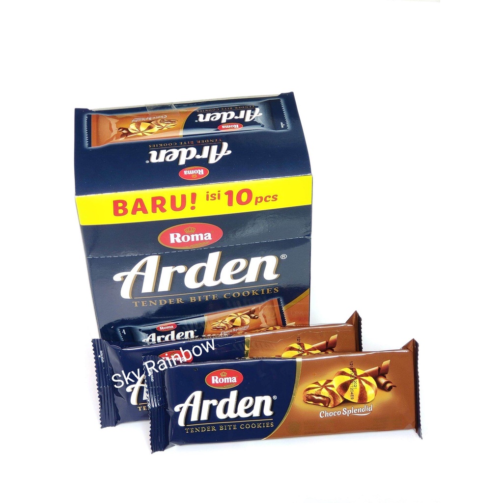 

Roma Arden 1 Box isi 10 Bungkus @30gr Biskuit Cokelat Cookies Choco Splendid Isi Coklat