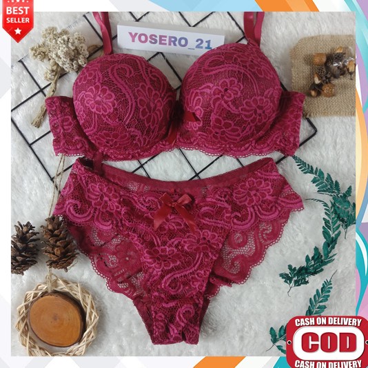 Bh Set Celana Dalam Sexy Wanita Hot  Seksi Untuk Bercinta Underwear Oneset Perempuan Katun One Dan L