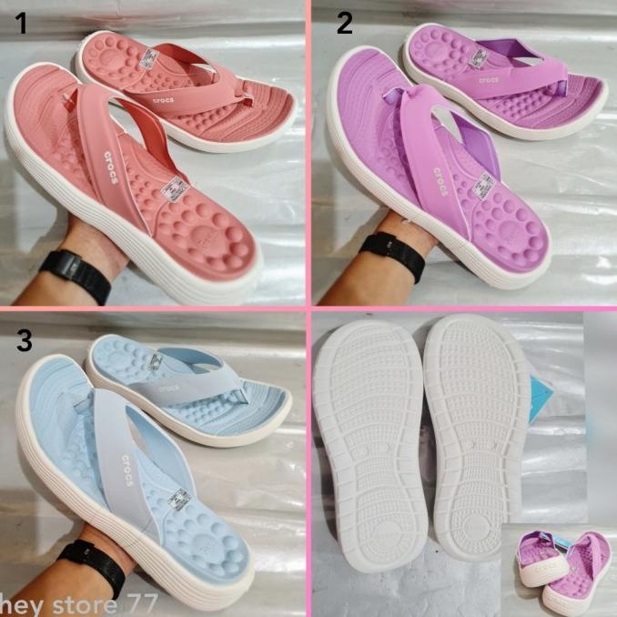 Sandal Jepit Wanita Crocs / Reviva Flip Women Crocs / Sandal Wanita Original