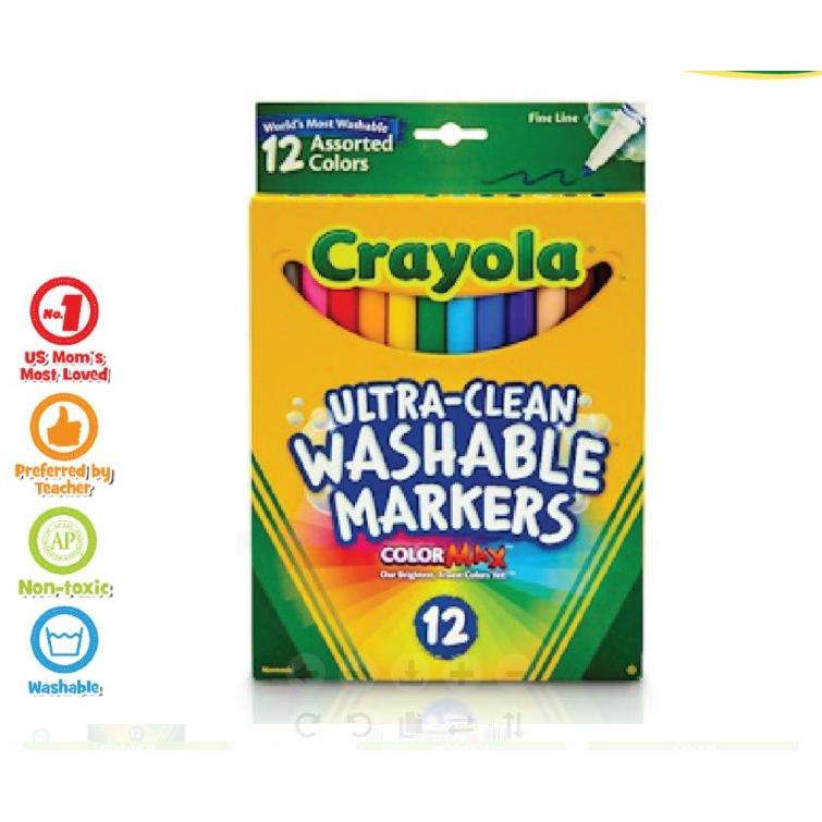 

CrayolaWatercolor MarkersFine Line/Broad Line12 Colors