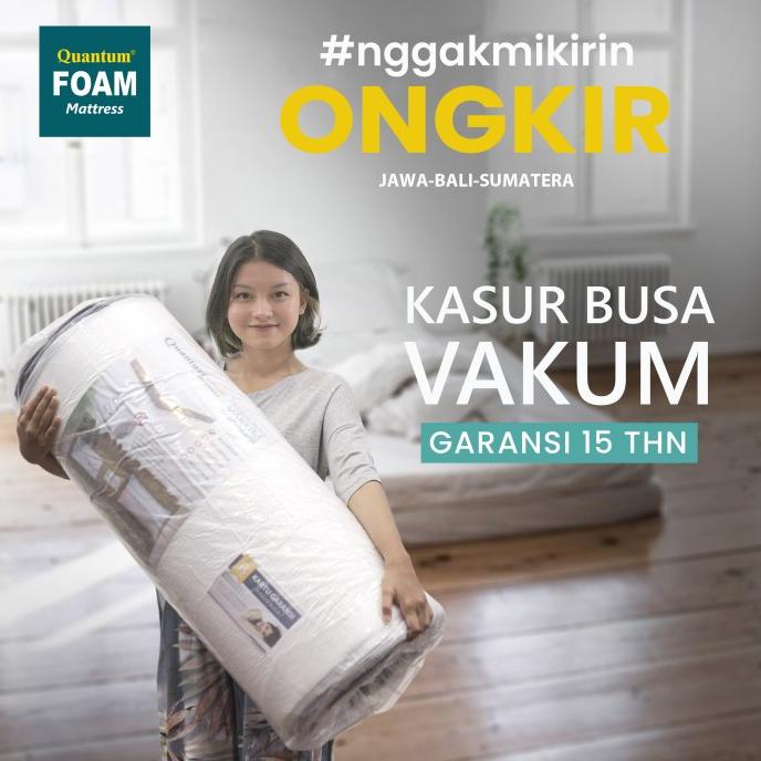 Quantum Kasur Busa Vakum Bonus Sprei & Bantal [FREE ONGKIR JAWA BALI]