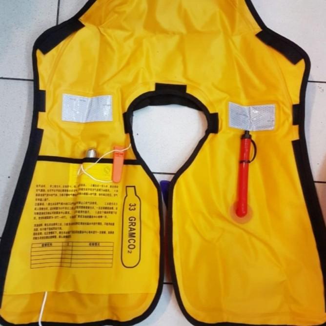 Inflatable Life Jacket Pelampung Gas Co2 Automic Merk Marlin Original
