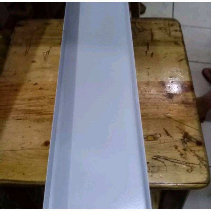 Lis u aluminium heatsink u aluminium 10cmx2cmx2cm panjang 100cm warna putih