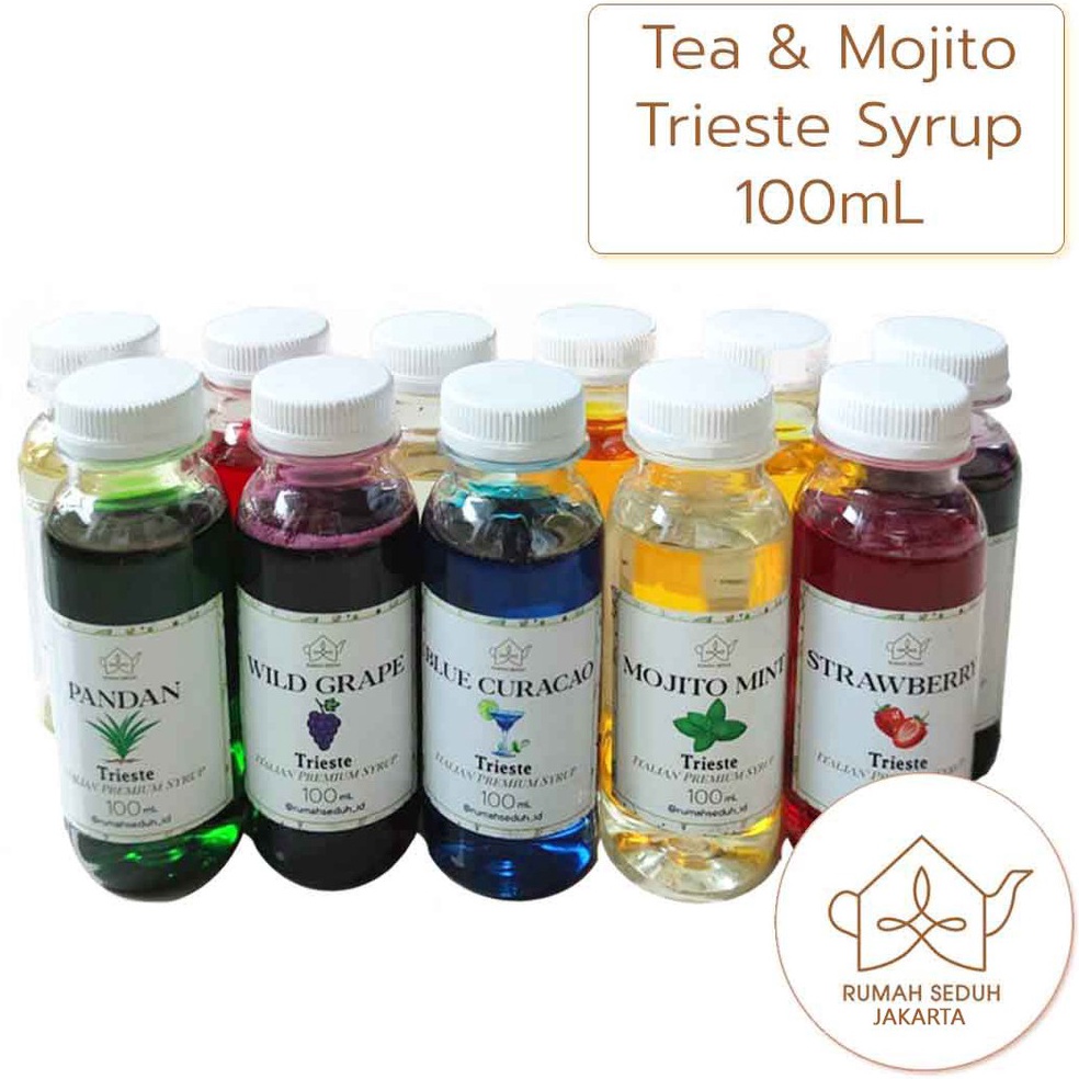 

➽Best Seller➮ Trieste Syrup kecil 100 mL - Sirup Rasa Buah dan Herbal varian Teh dan Mojito D92 ➞