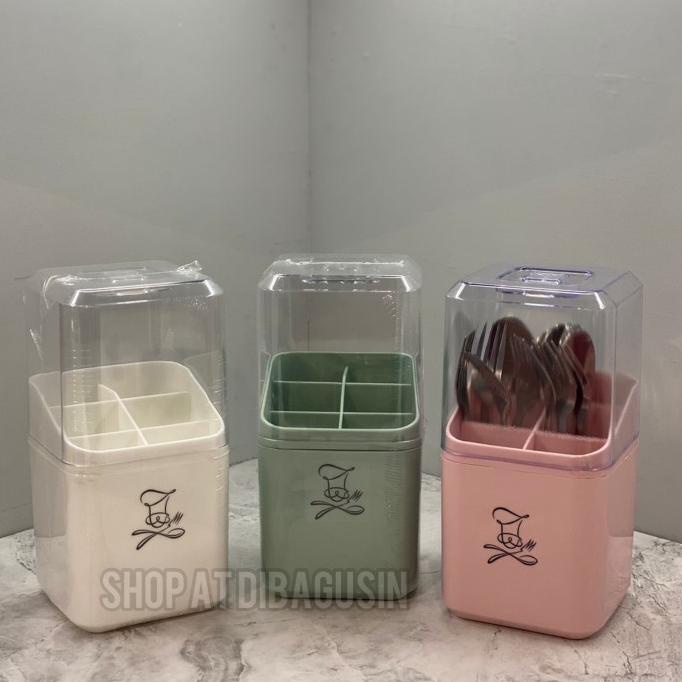 Tempat Sendok Garpu Tertutup Informa