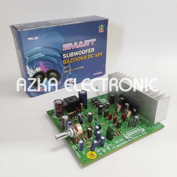 Kit Power Subwoofer Mobil Bazzoka 12V DC