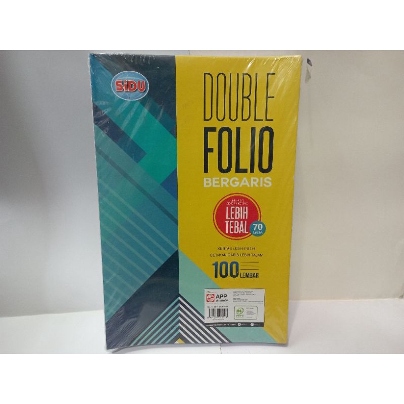 

DOUBLE FOLIO SIDU 70gsm, 100 lembar / pack