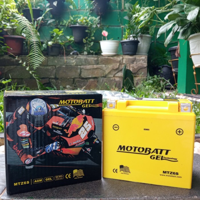 Aki Motor Vario 125,Vario 150 Motobatt Mtz6S Aki Kering/Gel Original
