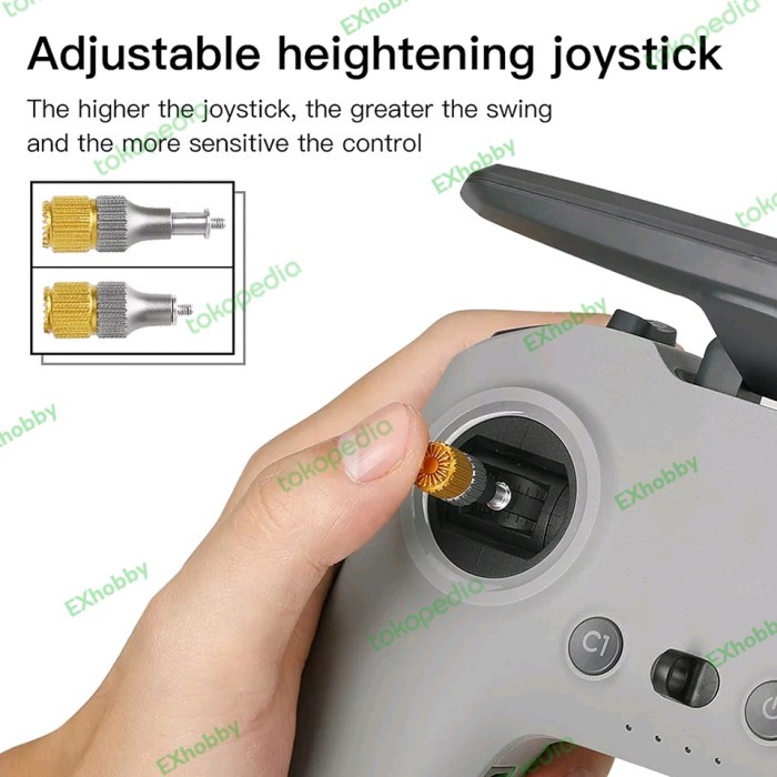 Terlaris Dji Avata Remote Controller 2 Metal Joystick Rocker Adjustable Height