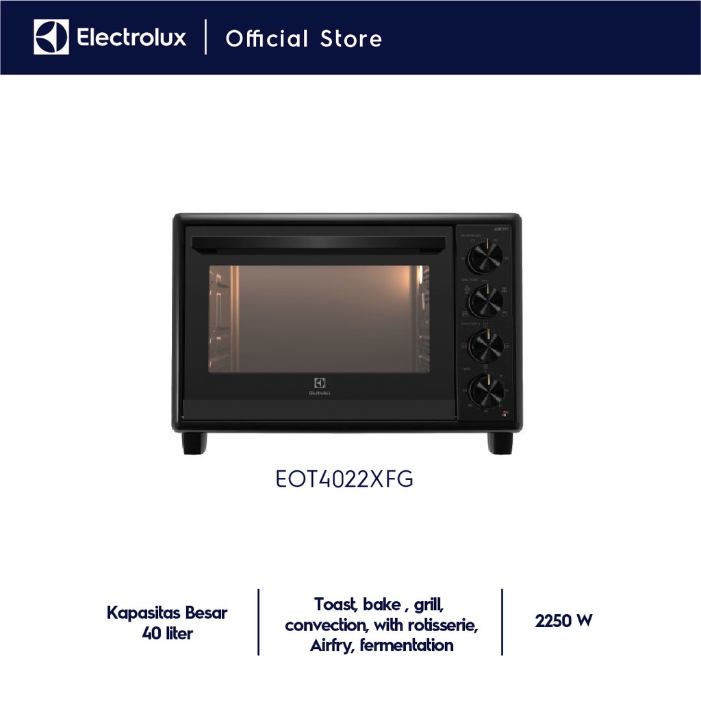 Oven Listrik Freestanding Electrolux EOT4022XFG 40L