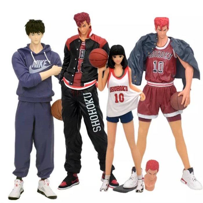 Action Figure Slamdunk Hanamichi Sakuragi Rukawa Haruko