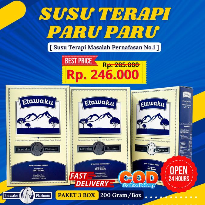 

Etawaku Susu Paket 3 Box - Susu Kambing Murni & Krimer Bubuk