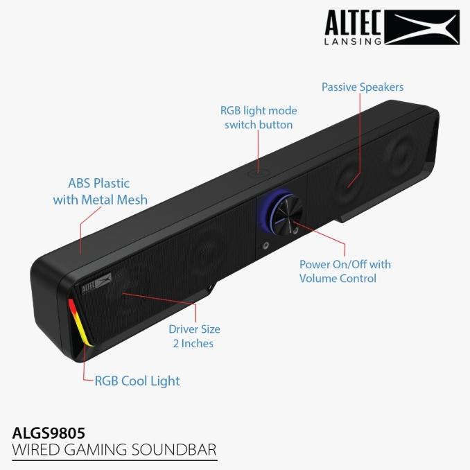 Speaker Altec Lansing Soundbar ALGS9805