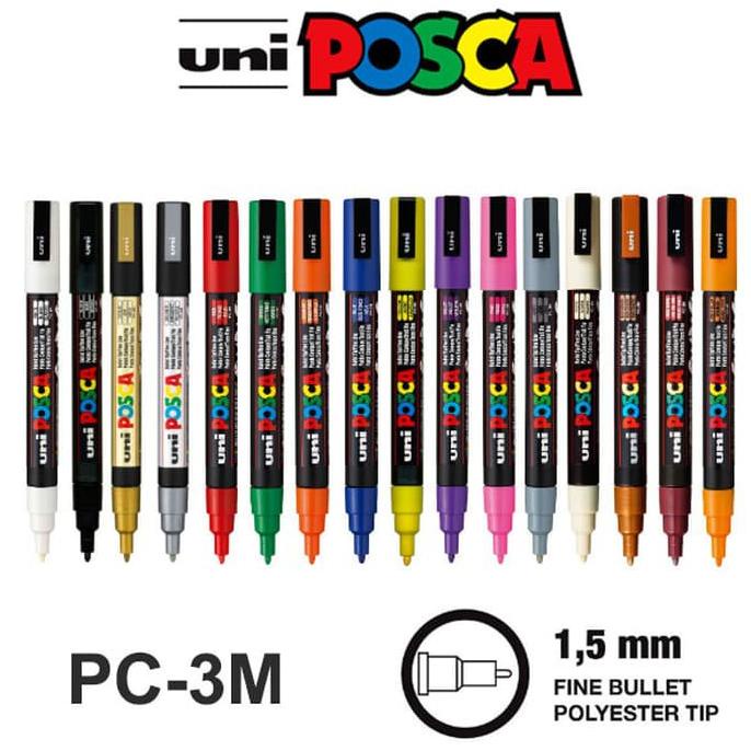 

8.8 Uni Posca Pc-3M Marker Pen - Fine Tip Grosir !!